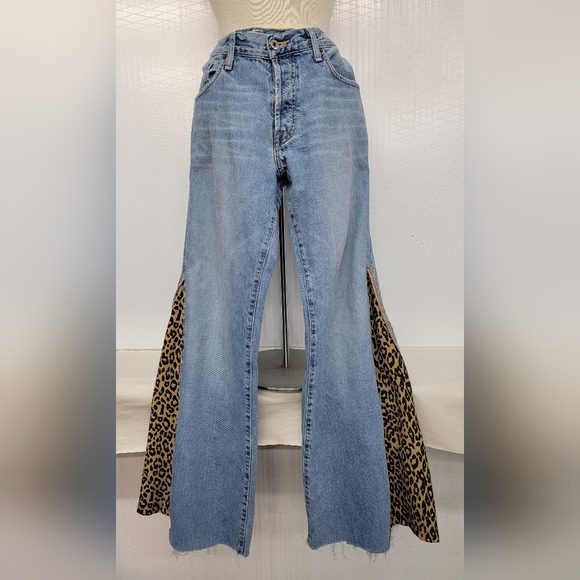 Lucky Brand With Hippie Vibe Bell Bottoms Upcycled - Picture 5 of 12
